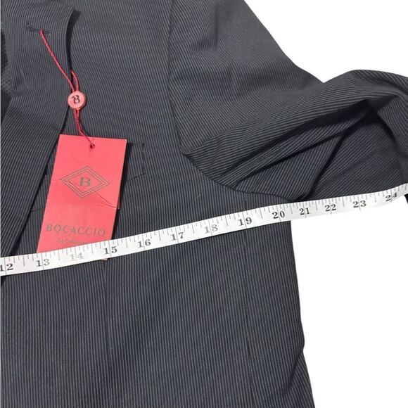 NWT Men's Bocaccio Black Pin Strip 2 Piece. Size 38R - Picture 8 of 9